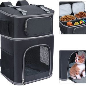 VERSMELO 2-in-1 Pet Carrier Backpack with Travel Bag for Cats and Dogs